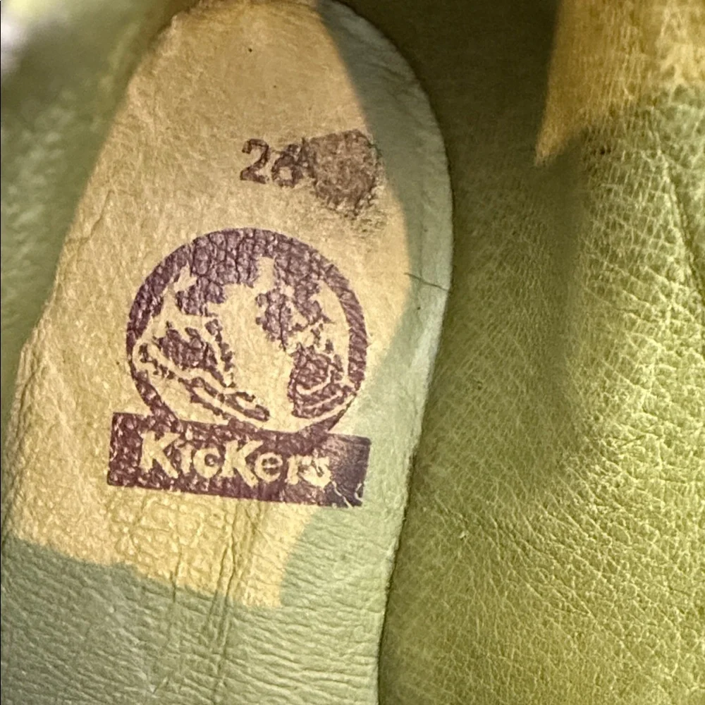 Kickers Brown and Tan leather Kids Boots size 26 / 9.5 us